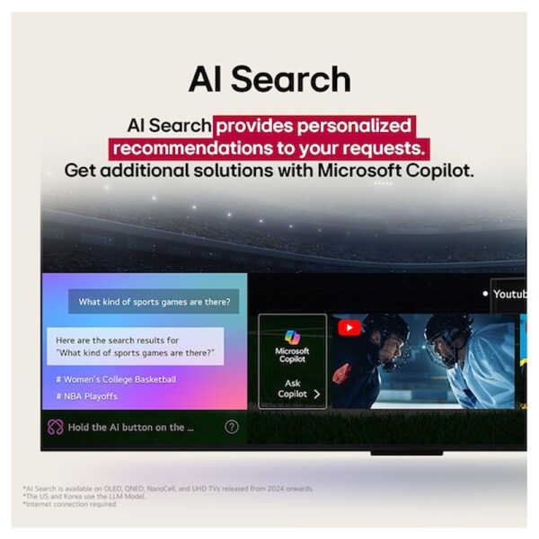 LG 50" CLASS 4K UHD W/ AI THINQ SMART TV (2025) | 50UA7300PSB.CWPJBH - Image 