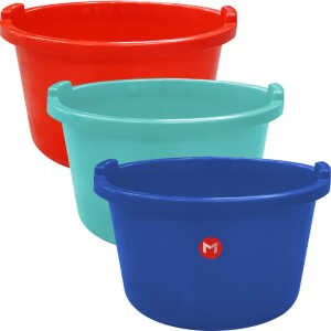 MILAN 24L PLASTIC TUB VARIOUS COLOURS | 5135