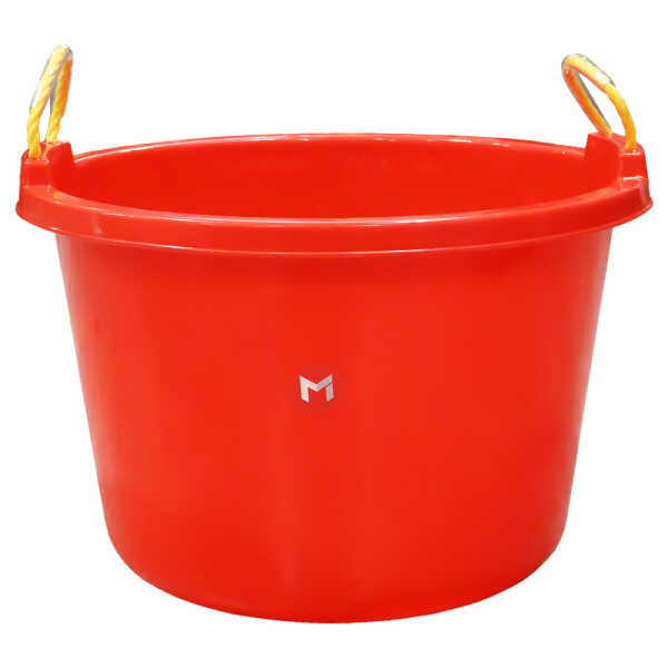 MILAN 42L PLASTIC TUB W/ NYLON ROPE HANDLE | 5146 - Image 