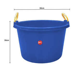 MILAN 42L PLASTIC TUB W/ NYLON ROPE HANDLE | 5146 - Image 