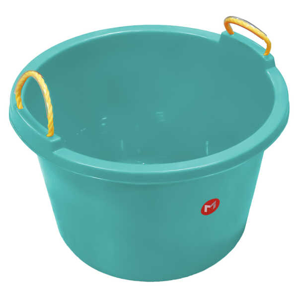 MILAN 42L PLASTIC TUB W/ NYLON ROPE HANDLE | 5146 - Image 