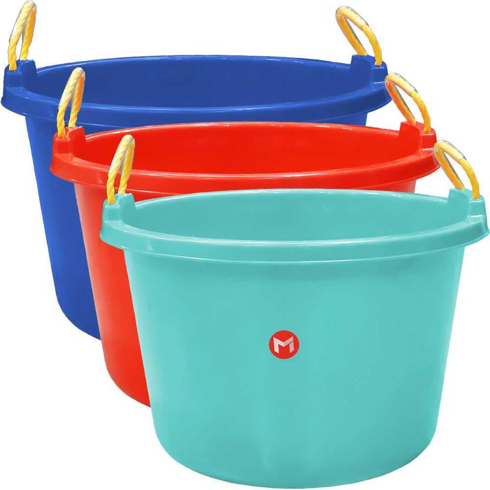 MILAN 42L PLASTIC TUB W/ NYLON ROPE HANDLE | 5146 - Image 1