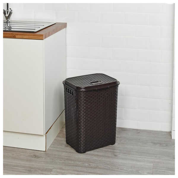 RATTAN SMALL SIZE LAUNDRY BASKET | 778 - Image 