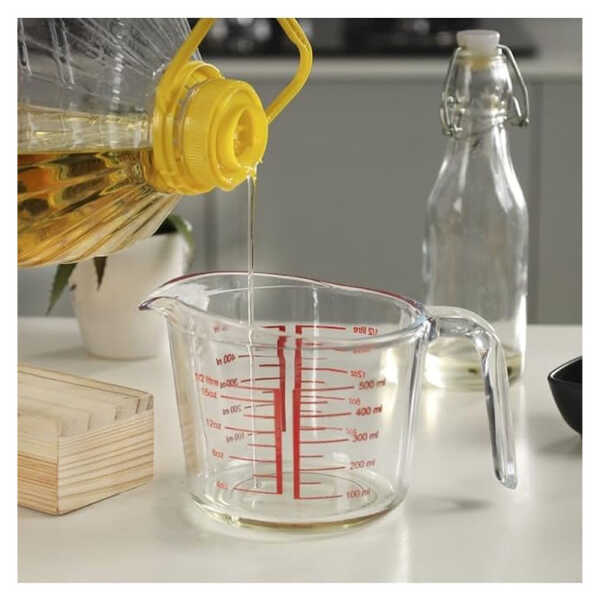GLASS MEASURING JUG WITH SCALE CLEAR 500ML | 82276 - Image 