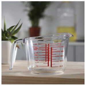 GLASS MEASURING JUG WITH SCALE CLEAR 500ML | 82276 - Image 