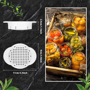 MINI PLASTIC WHITE CAN STRAINER | 82969 - Image 