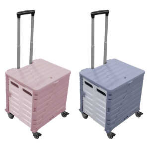 PLASTIC ORGANIZER WITH WHEELS, LID & HANDLE | 86134