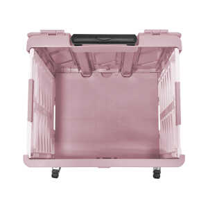 PLASTIC ORGANIZER WITH WHEELS, LID & HANDLE | 86134 - Image 