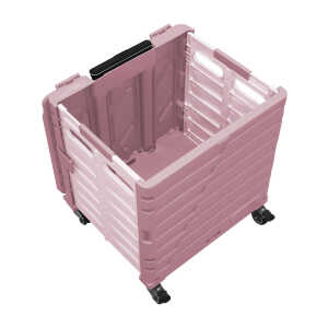 PLASTIC ORGANIZER WITH WHEELS, LID & HANDLE | 86134 - Image 