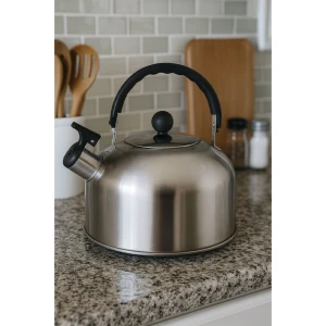 LOTUS WATER KETTLE STAINLESS STEEL | AS-504L-SS - Image 