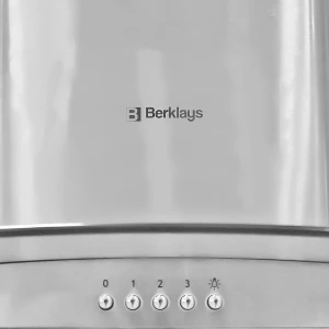 BERKLAYS 90CM RANGE HOOD INOX + GLASS | BHDEC0928.16 - Image 