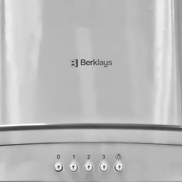 BERKLAYS 90CM RANGE HOOD INOX + GLASS | BHDEC0928.16 - Image 