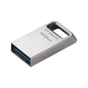 KINGSTON 128GB DATA TRAVELER MICRO USB FLASH DRIVE W/ULTRA-SM PREMIUM METAL DESIGN | DTMC3G2/128GB - Image 
