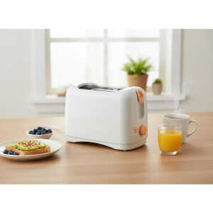 PREMIER 2-SLICES TOASTER WHITE 700WATT | ED-6600 - Image 