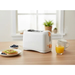 PREMIER 2-SLICES TOASTER WHITE 700WATT | ED-6600 - Image 