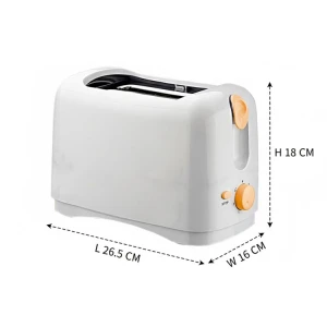 PREMIER 2-SLICES TOASTER WHITE 700WATT | ED-6600 - Image 