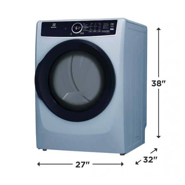 ELECTROLUX 8 CU.FT ELECTRIC FRONT LOAD DRYER | ELFE7437AG - Image 