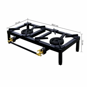 EMERALD 2 BURNER GAS STOVE | EM-C202 - Image 