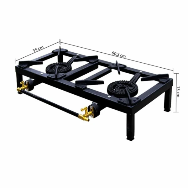 EMERALD 2 BURNER GAS STOVE | EM-C202 - Image 