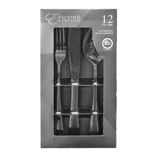 EPICURE 12PCS CUTLERY SET | EP-12SET-BK16 - Image 