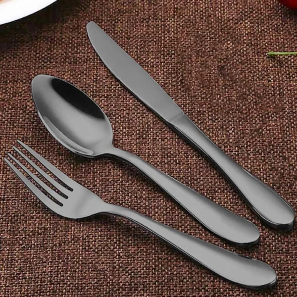 EPICURE 12PCS CUTLERY SET | EP-12SET-BK16 - Image 