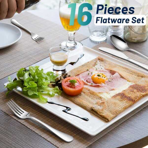 EPICURE STAINLESS STEEL CUTLERY SET 16PCS | EP-16PCS-2 - Image 