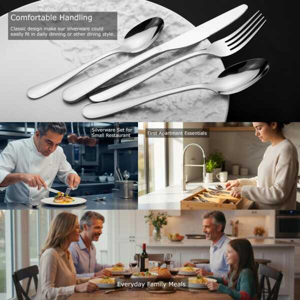 EPICURE STAINLESS STEEL CUTLERY SET 16PCS | EP-16PCS-2 - Image 