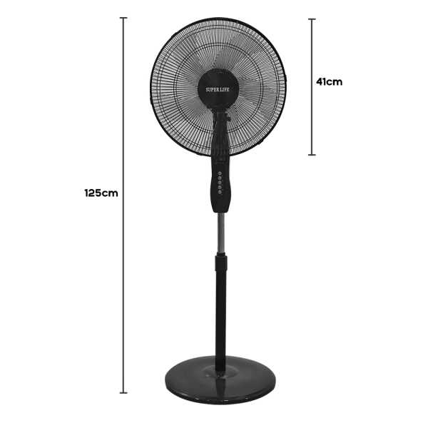 SUPERLIFE 16" STAND FAN W/ REMOTE CONTROL | FS-40-908R - Image 