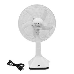SUPERLIFE 16" RECHARGEABLE SOLAR TABLE FAN SET | KL-316M - Image 