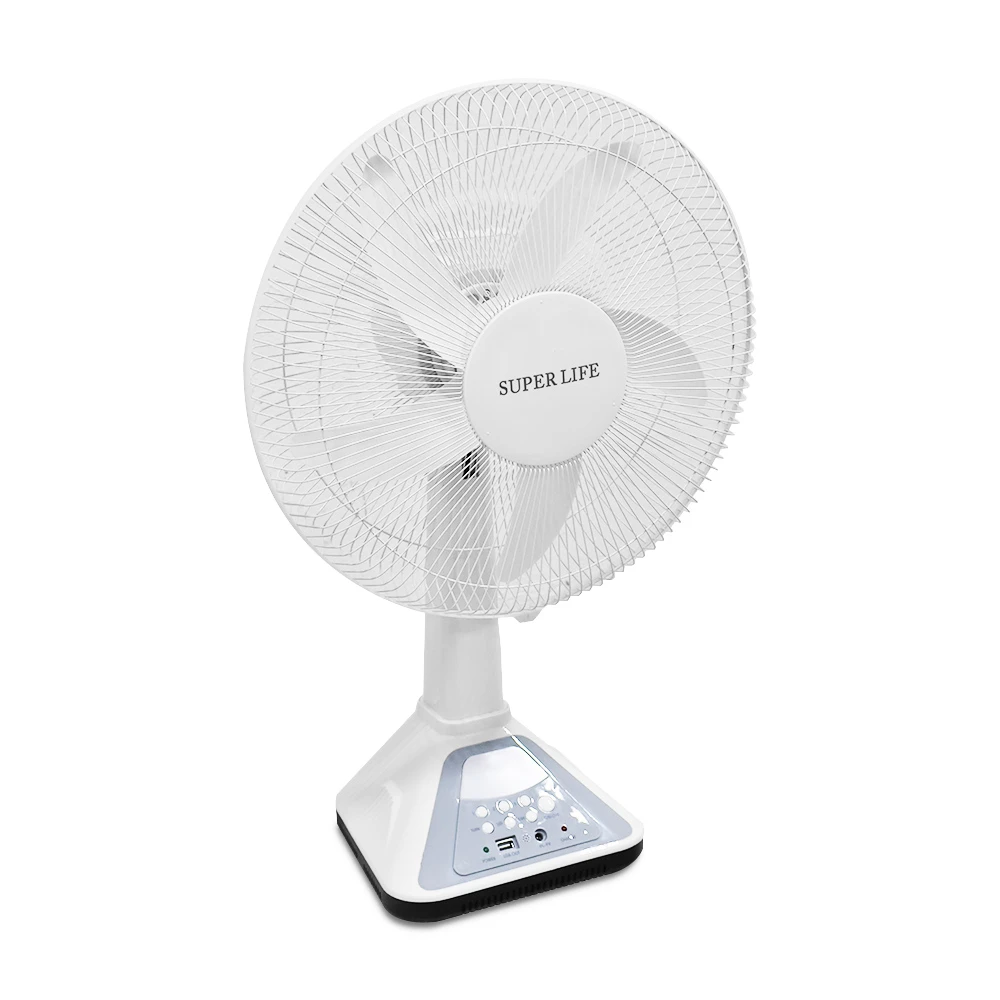 SUPERLIFE 16" RECHARGEABLE SOLAR TABLE FAN SET | KL-316M - Image 