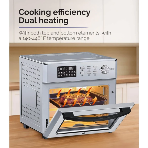 MOI 26 QT DIGITAL AIR FRYER OVEN STAINLESS STEEL | MAFO26QTSSGM - Image 