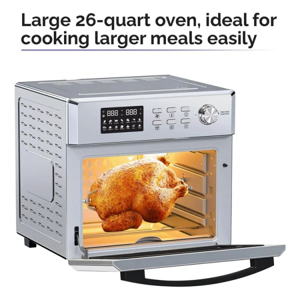 MOI 26 QT DIGITAL AIR FRYER OVEN STAINLESS STEEL | MAFO26QTSSGM - Image 