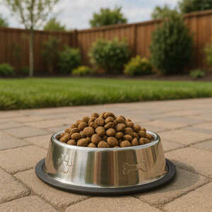 EMERALD REGULAR DOG BOWL EMBOSSED DESIGN | VARIETY - Image 
