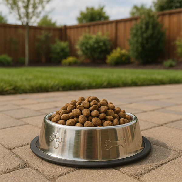 EMERALD REGULAR DOG BOWL EMBOSSED DESIGN | VARIETY - Image 