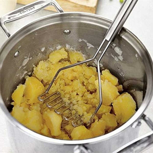 EMERALD STAINLESS STEEL POTATO MASHER | MH-663 - Image 