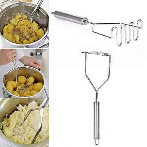 EMERALD STAINLESS STEEL POTATO MASHER | MH-663 - Image 