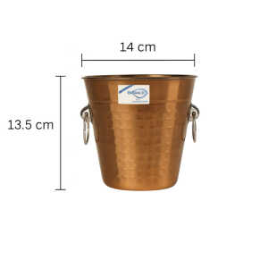 EMERALD 14CM COPPER COLORED ICE BUCKET WITH RING | MH-IB-CP14 - Image 