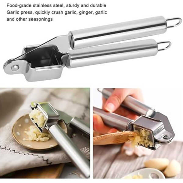 EMERALD STAINLESS STEEL GARLIC PRESS | MH-NEWGR/P - Image 