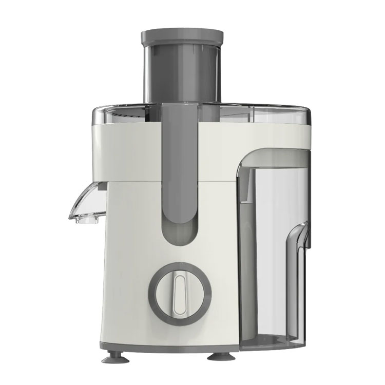 Side view of Möi juicer showing two-speed dial.