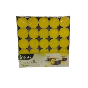 MERAKI CITRONELLA TEALIGHT CANDLES 50PCS | MRK-TC-50CTR - Image 