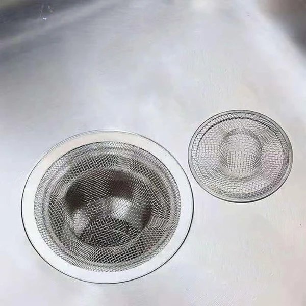 3-piece stainless steel sink filter set, rust-resistant and easy to clean