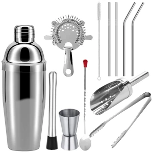 EMERALD MARVEL 13 PIECES COCKTAIL SHAKER SET | NEW-BARTEN/13