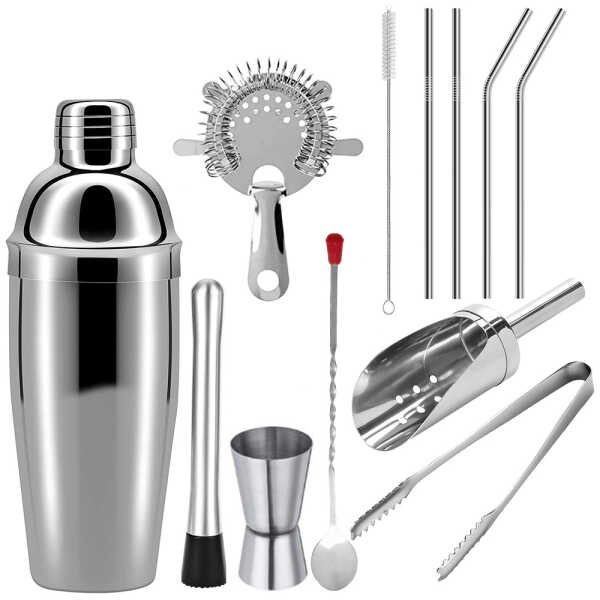 EMERALD MARVEL 13 PIECES COCKTAIL SHAKER SET | NEW-BARTEN/13 - Image 1