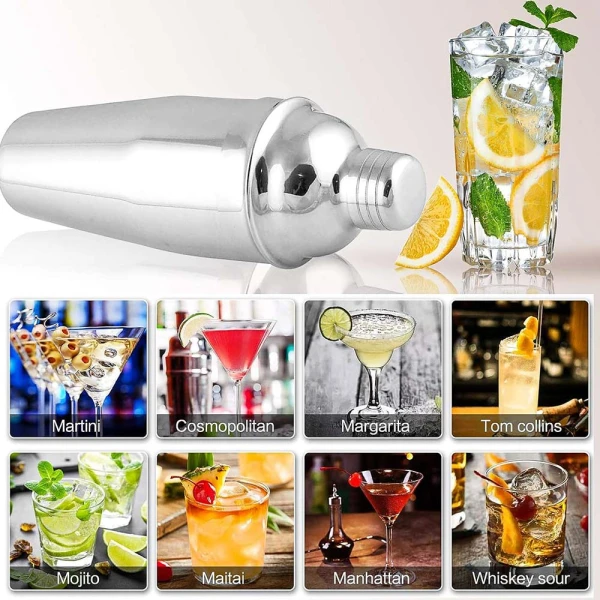 EMERALD MARVEL 5PIECES COCKTAIL SHAKER SET | NEW-BAR/5PC - Image 