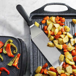 EMERALD STAINLESS STEEL WIDE SPATULA | NEW-PZSP - Image 
