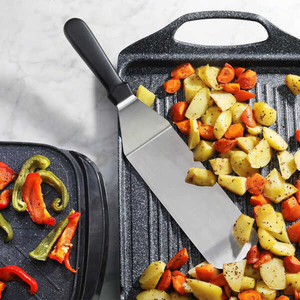 EMERALD STAINLESS STEEL WIDE SPATULA | NEW-PZSP - Image 