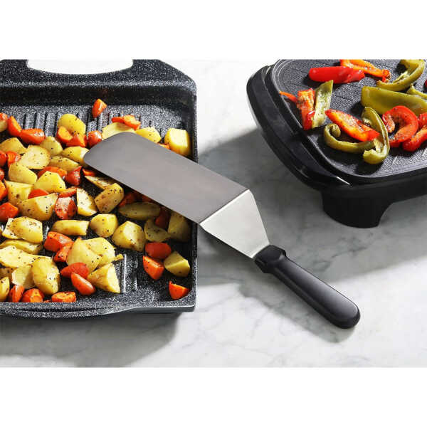 EMERALD STAINLESS STEEL WIDE SPATULA | NEW-PZSP - Image 