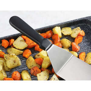 EMERALD STAINLESS STEEL WIDE SPATULA | NEW-PZSP - Image 
