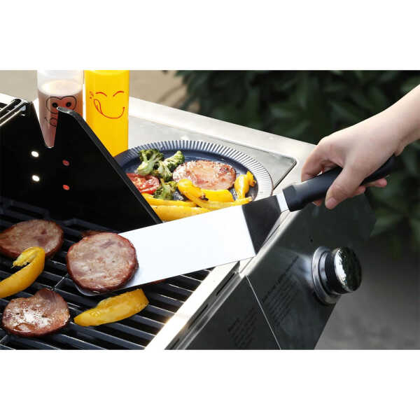 EMERALD STAINLESS STEEL WIDE SPATULA | NEW-PZSP - Image 