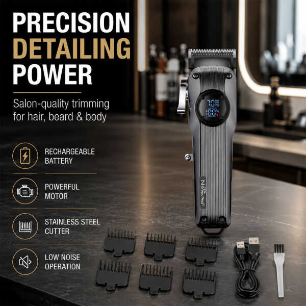 NANO TECH HAIR CUTTING MACHINE DETAILER | NT-CP663 - Image 